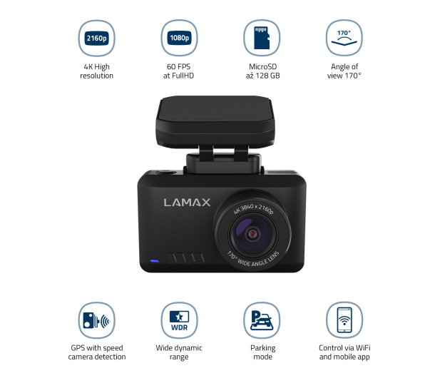 Lamax REJESTRATOR toru jazdy LAMAX T10 (4K GPS) - 1382771 - zdjęcie 3